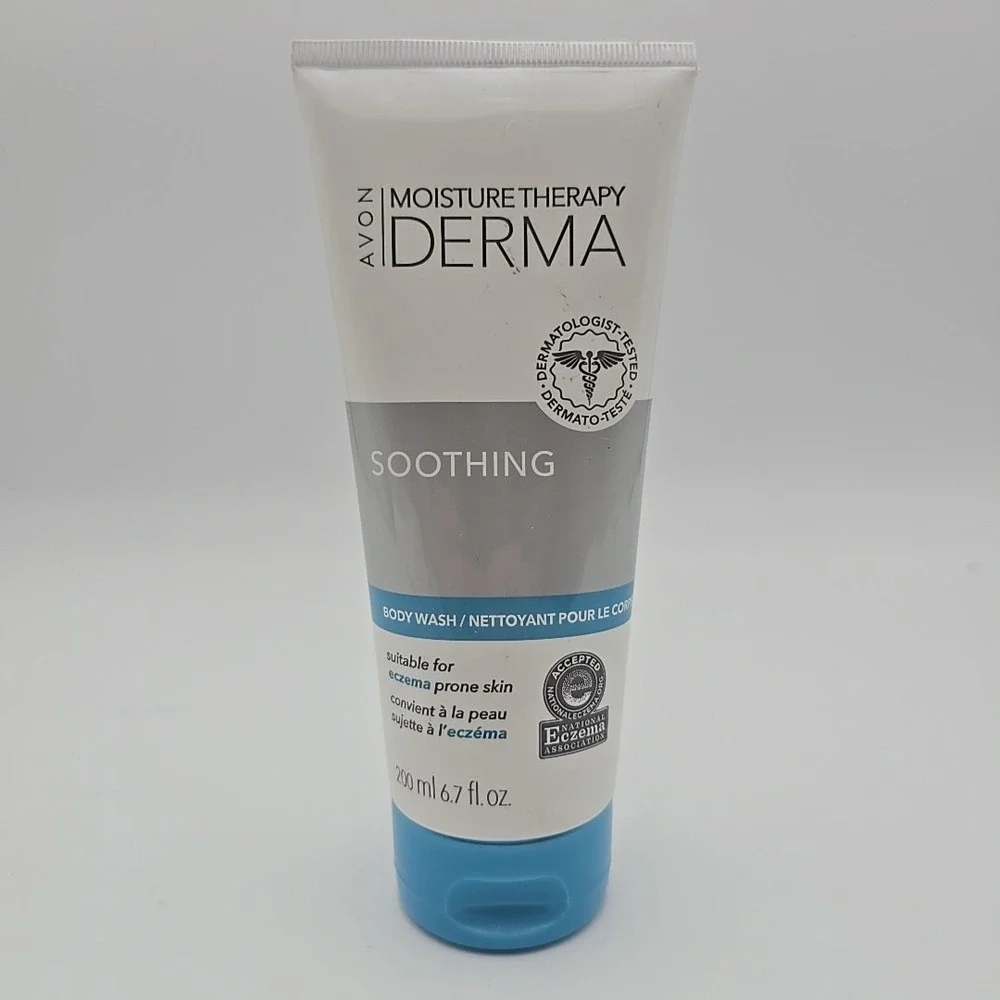 AVON MOISTURE THERAPY DERMA SOOTHING BODY WASH FOR ECZEMA PRONE SKIN‎ - 6.7 floz